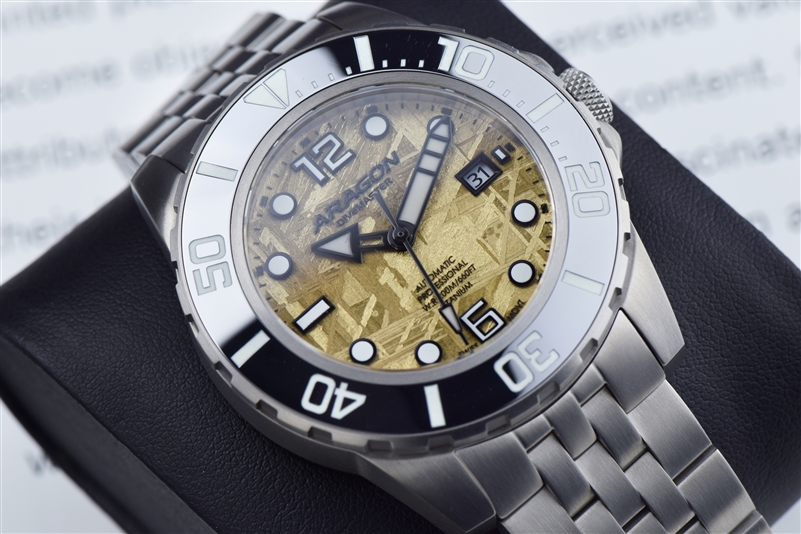 Aragon Divemaster Titanium Meteorite Swiss