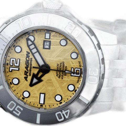 Aragon Divemaster Titanium Meteorite Swiss