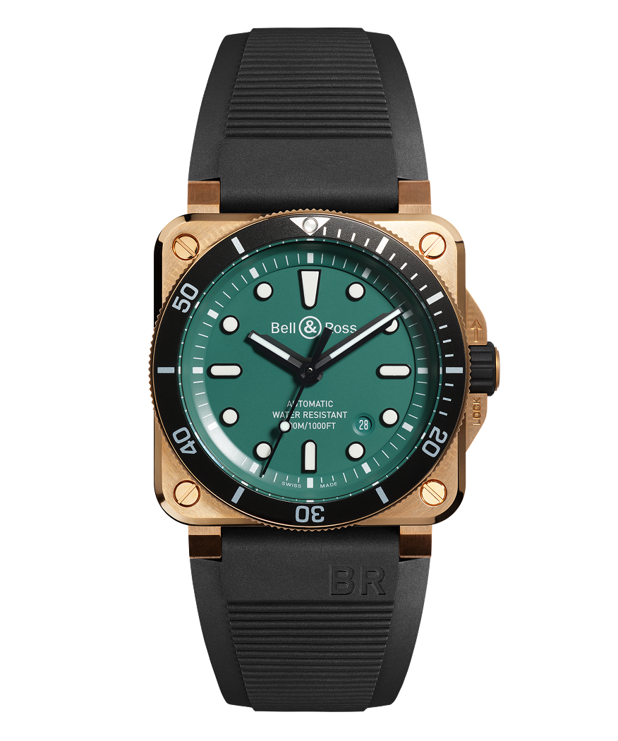 Bell & Ross BR 03-92 Diver Black and Green Bronze