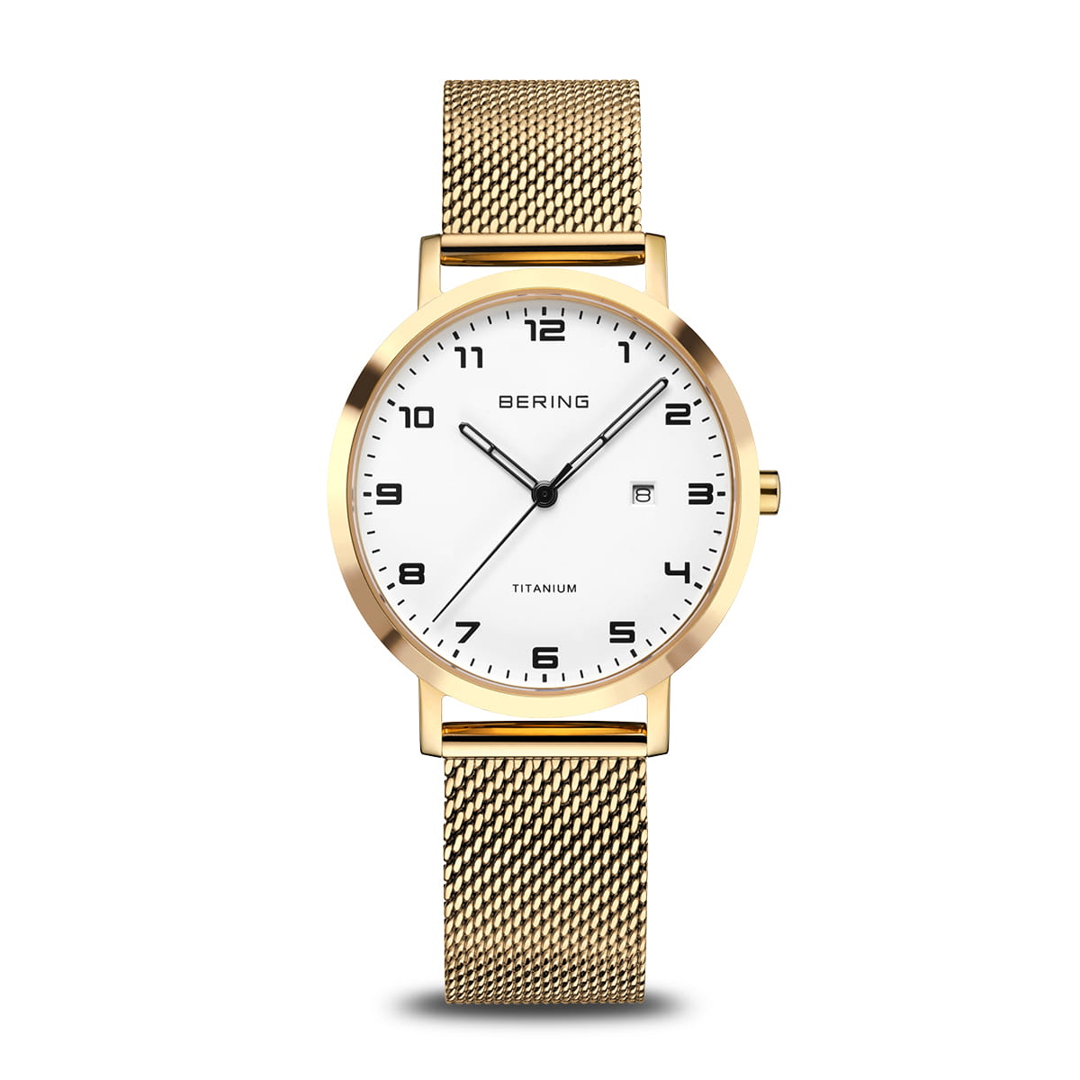 Bering Titanium Polished/Brushed Gold (mesh)