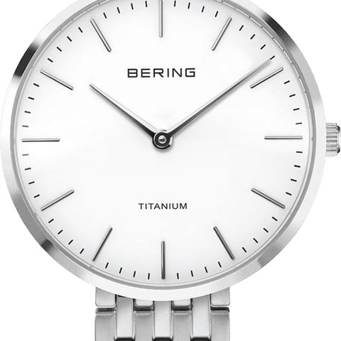 Bering Titanium Polished Silver
