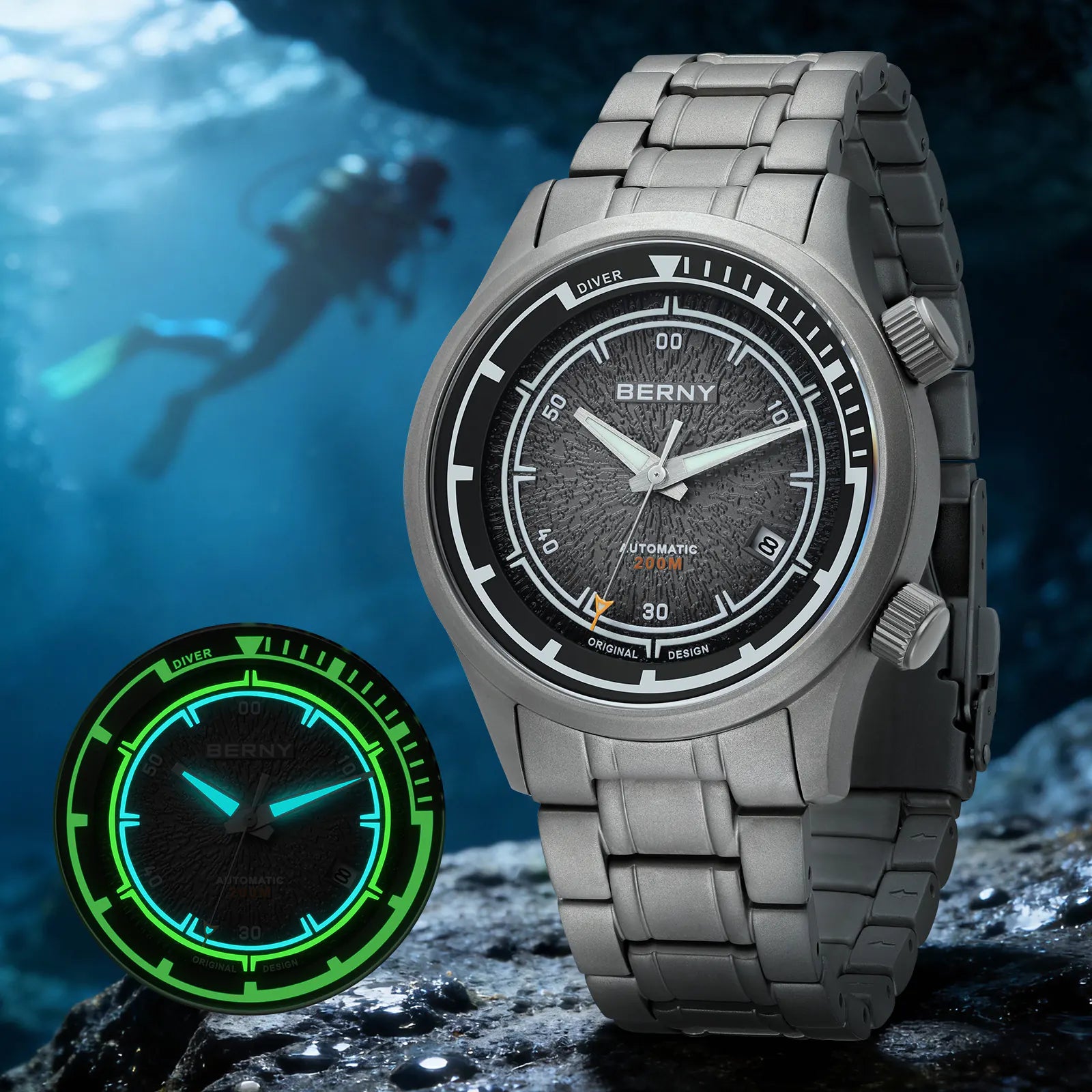 Berny Automatic Titanium Diver AMT159