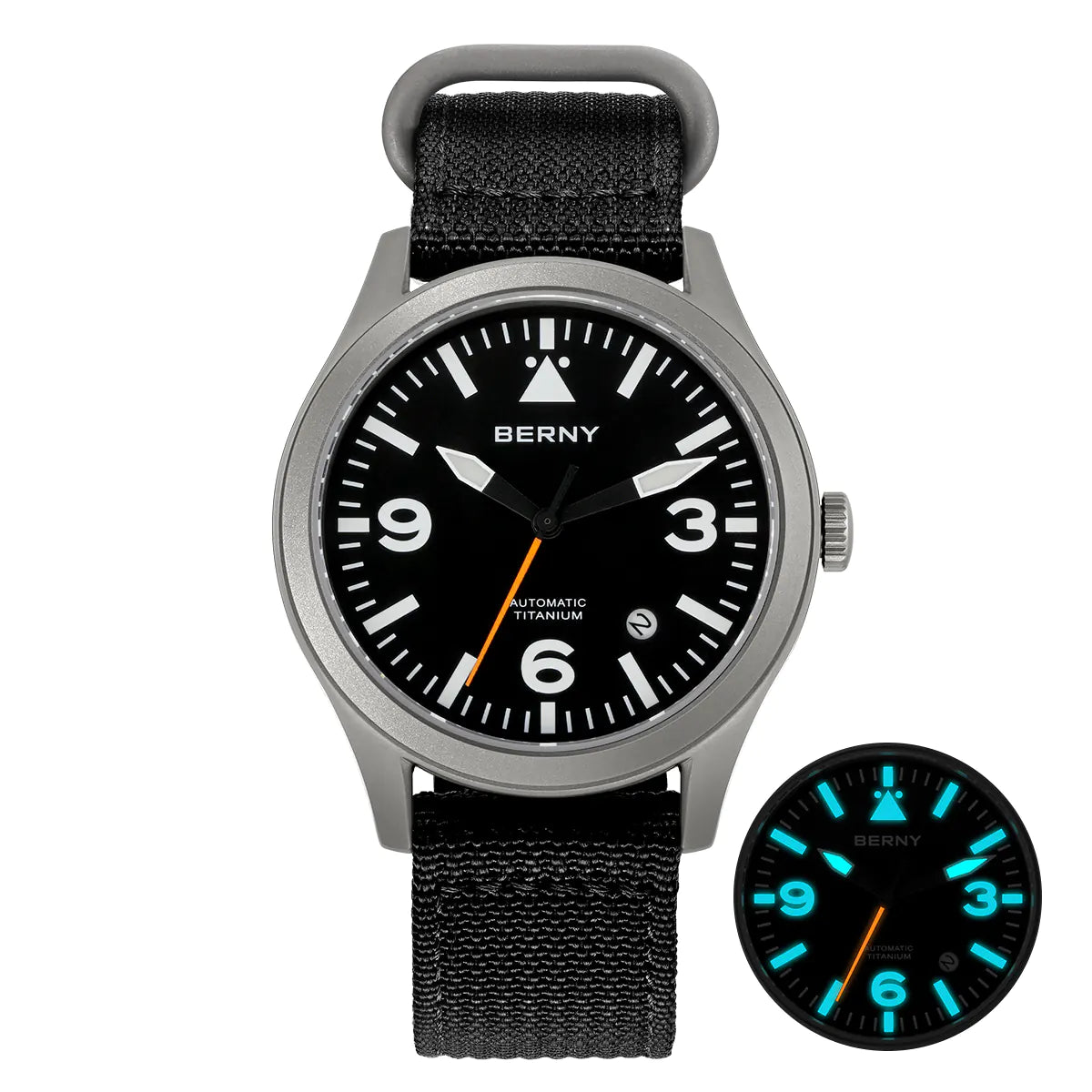 Berny Automatic Titanium Field Watch