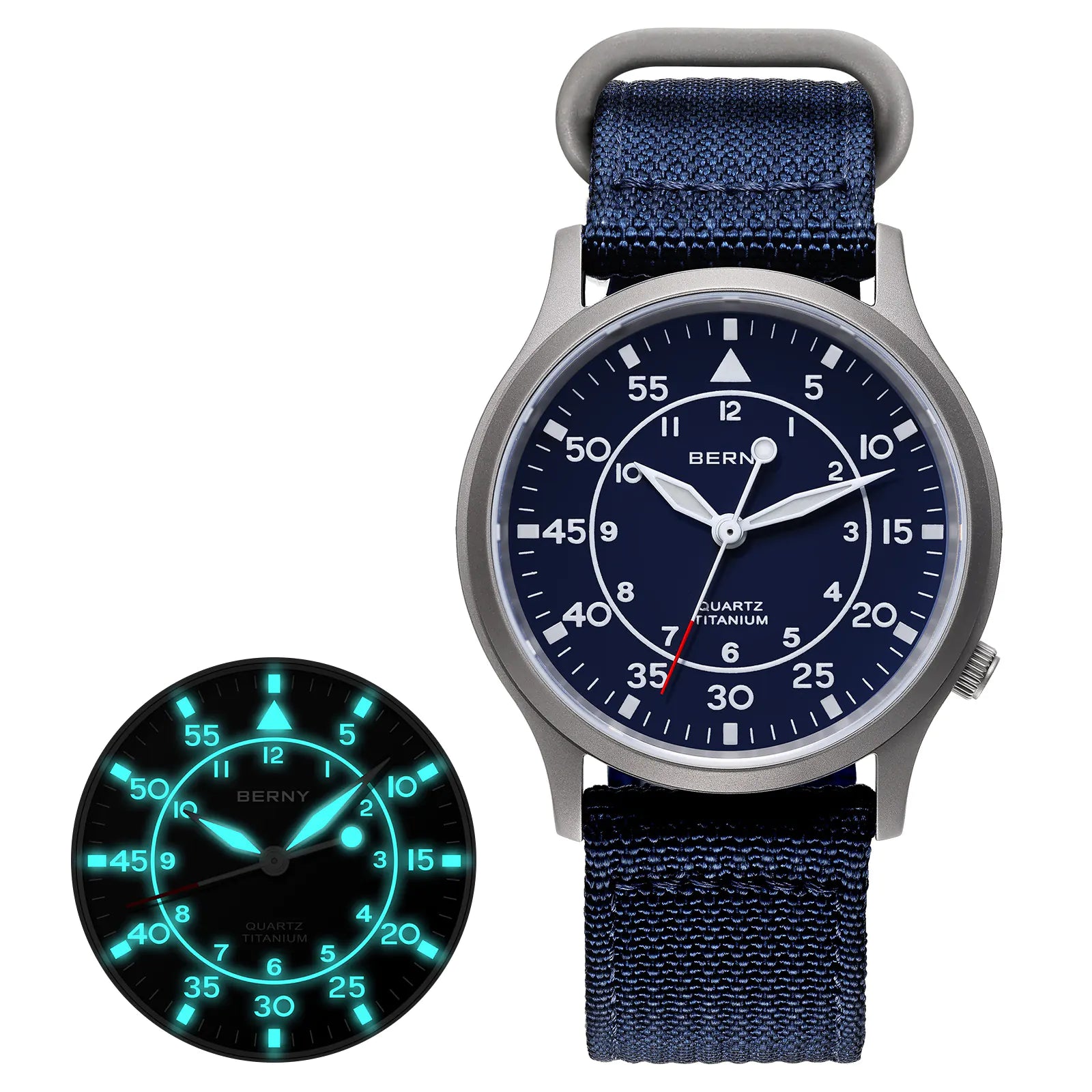 Berny Quartz Titanium Field Watch T2566