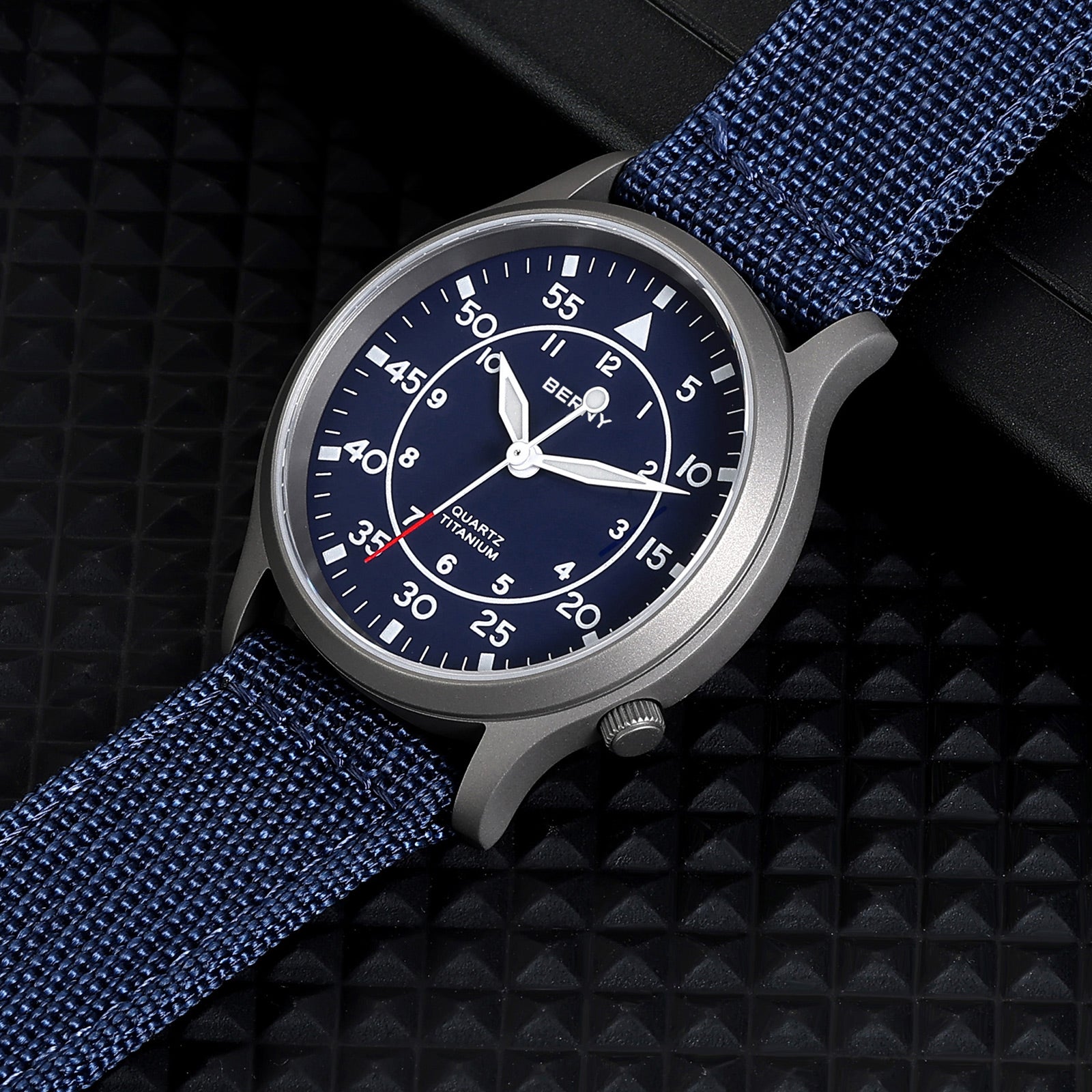 Berny Quartz Titanium Field Watch T2566