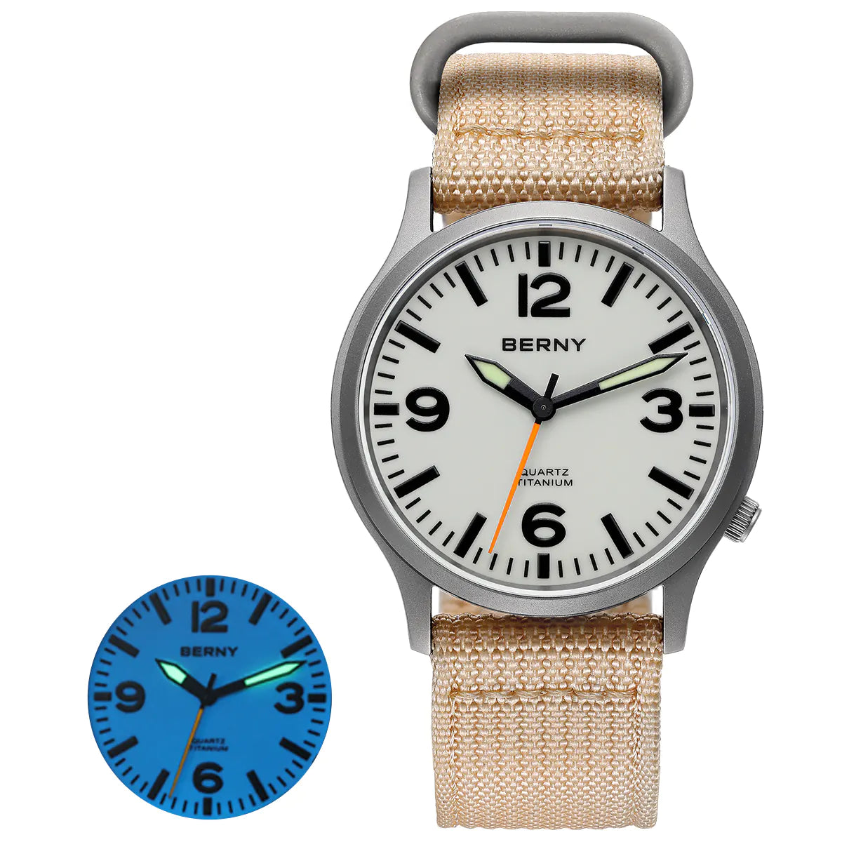 Berny Quartz Titanium Field Watch V2 T2576