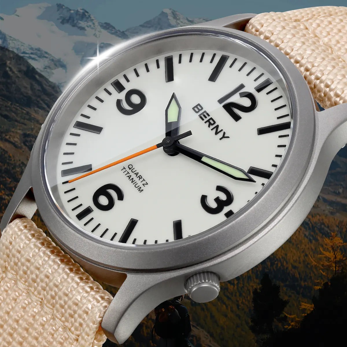 Berny Quartz Titanium Field Watch V2 T2576