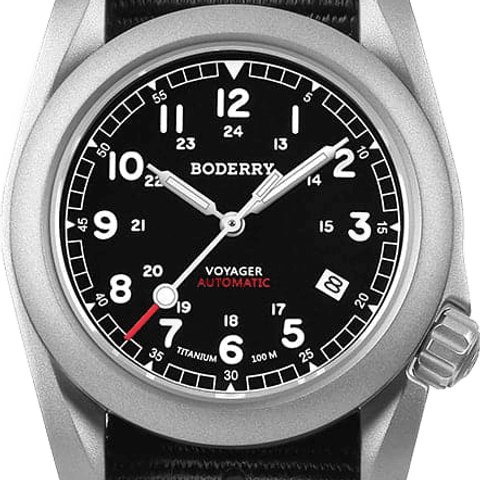Boderry Voyager Titanium Field Watch