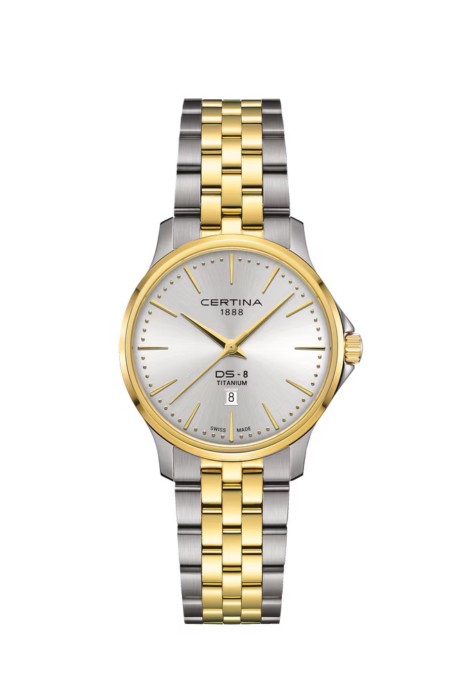 Certina DS-8 Lady 31mm Titanium Bicolor (silver dial)