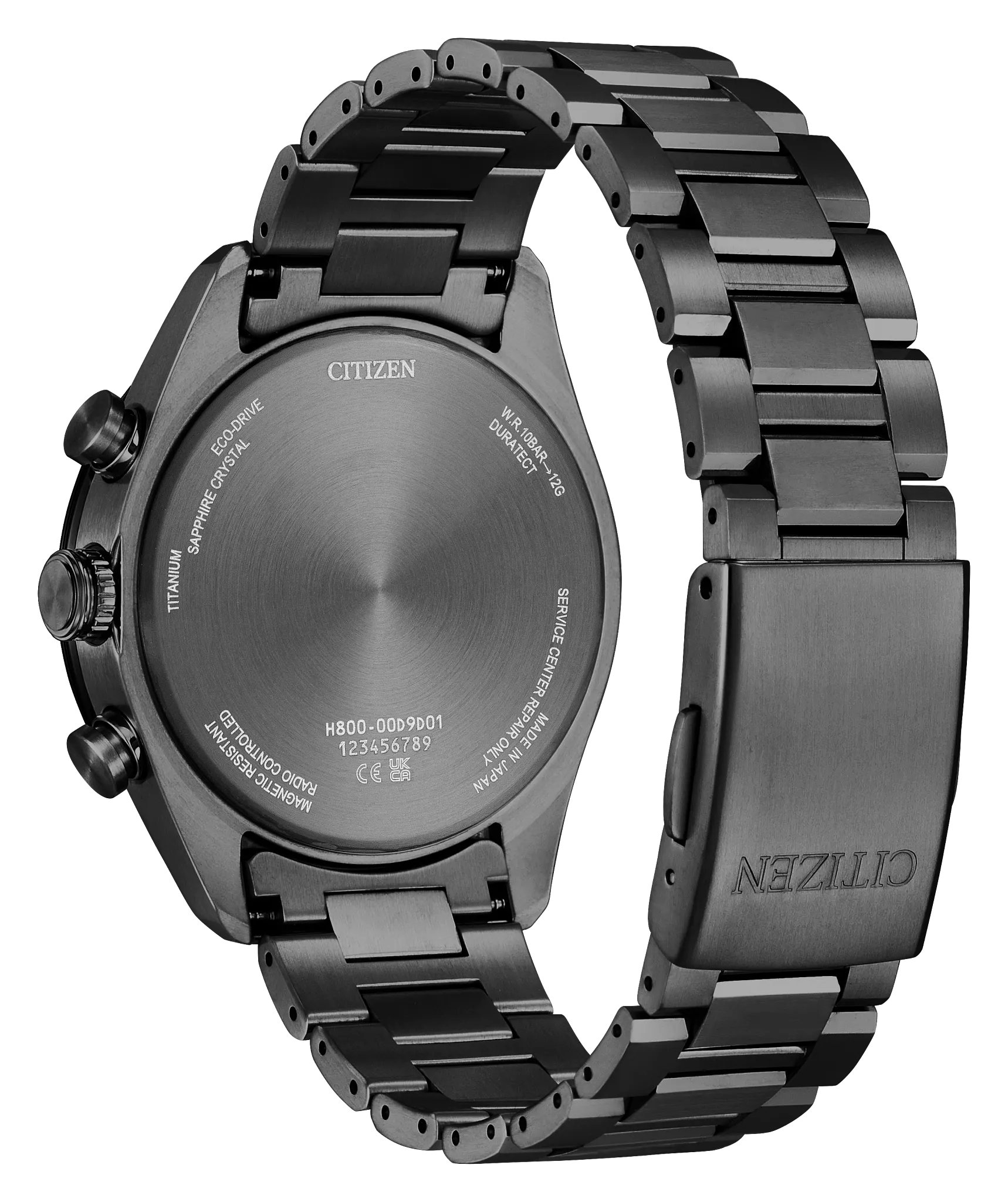 Citizen Attesa Radio Chronograph Black DLC (Super Titanium)