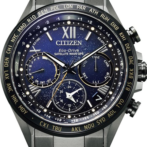 Citizen Attesa Satellite Wave GPS F950 Cosmic Blue (Super Titanium, Ti 50th)