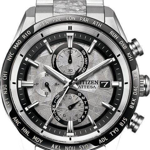 Citizen Attesa Platinum Shine Direct Flight (Super Titanium, Platinum DLC)