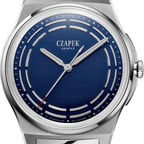 Czapek Antarctique S Titanium Dark Sector Cosmic Blue 38.5mm
