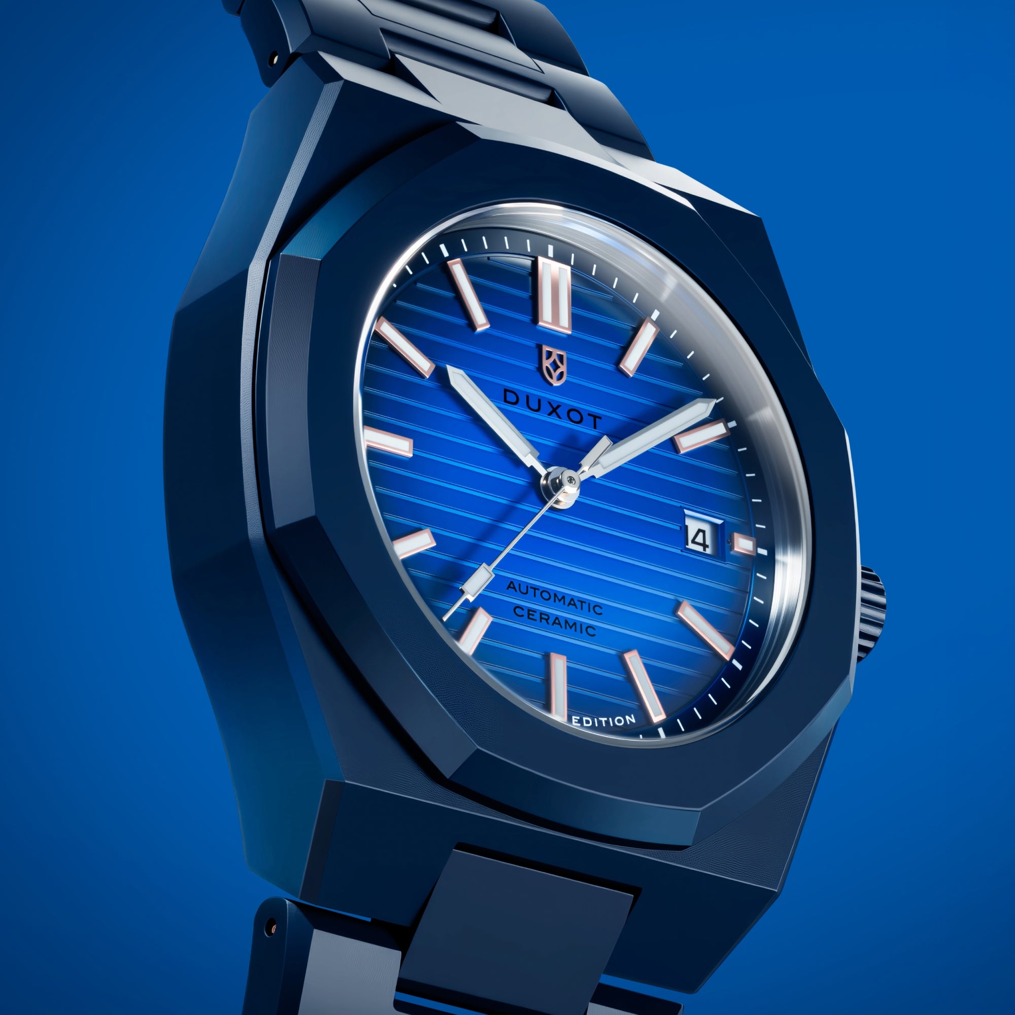 Duxot Pamplona Ceramic Automatic Fume Blue (Limited Edition)