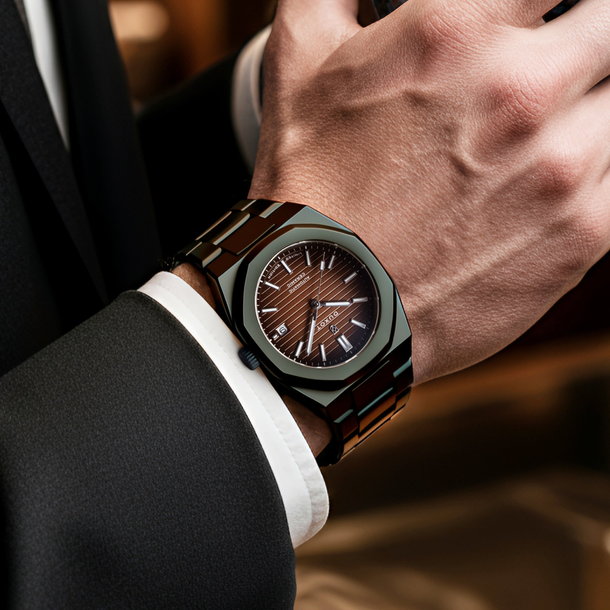 Duxot Pamplona Ceramic Automatic Fume Brown (Limited Edition)