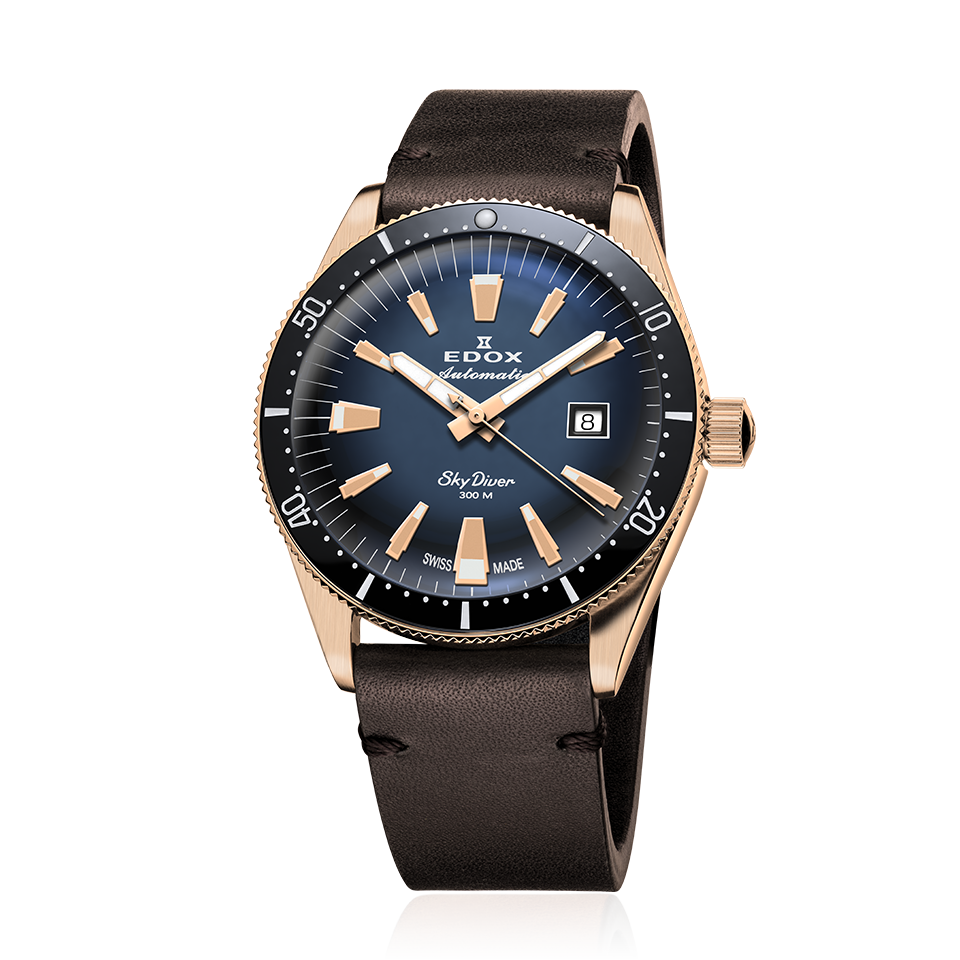 Edox SkyDiver Date Automatic Bronze
