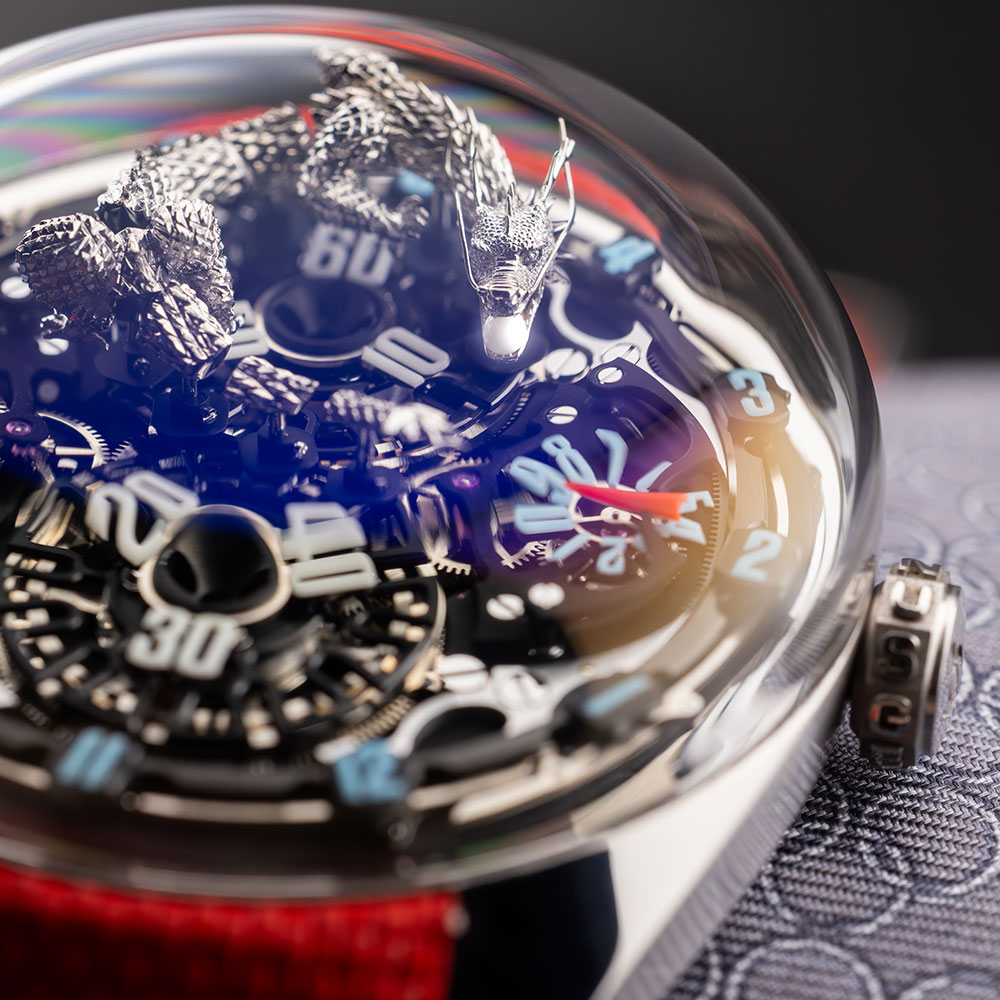 Genus GNS1.2 Dragon Blue (Damascene titanium)