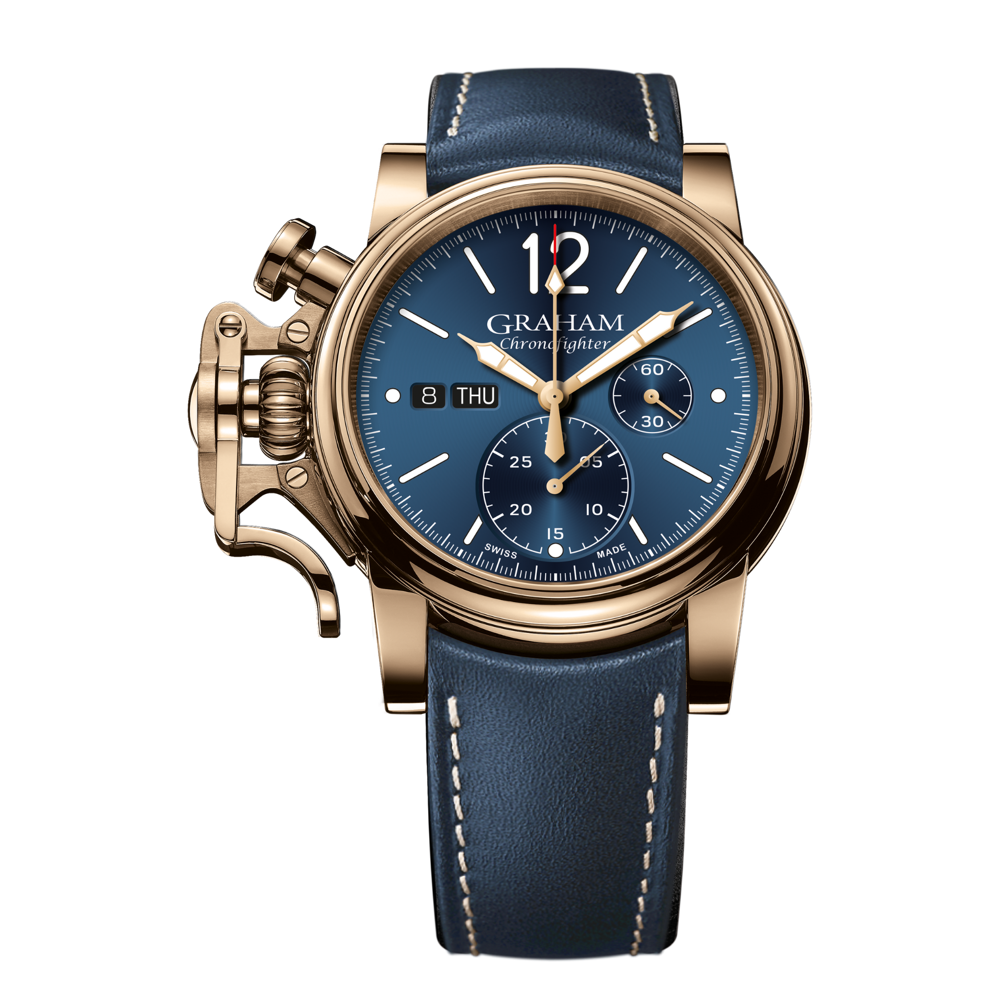 Graham Chronofighter Vintage Bronze and Blue