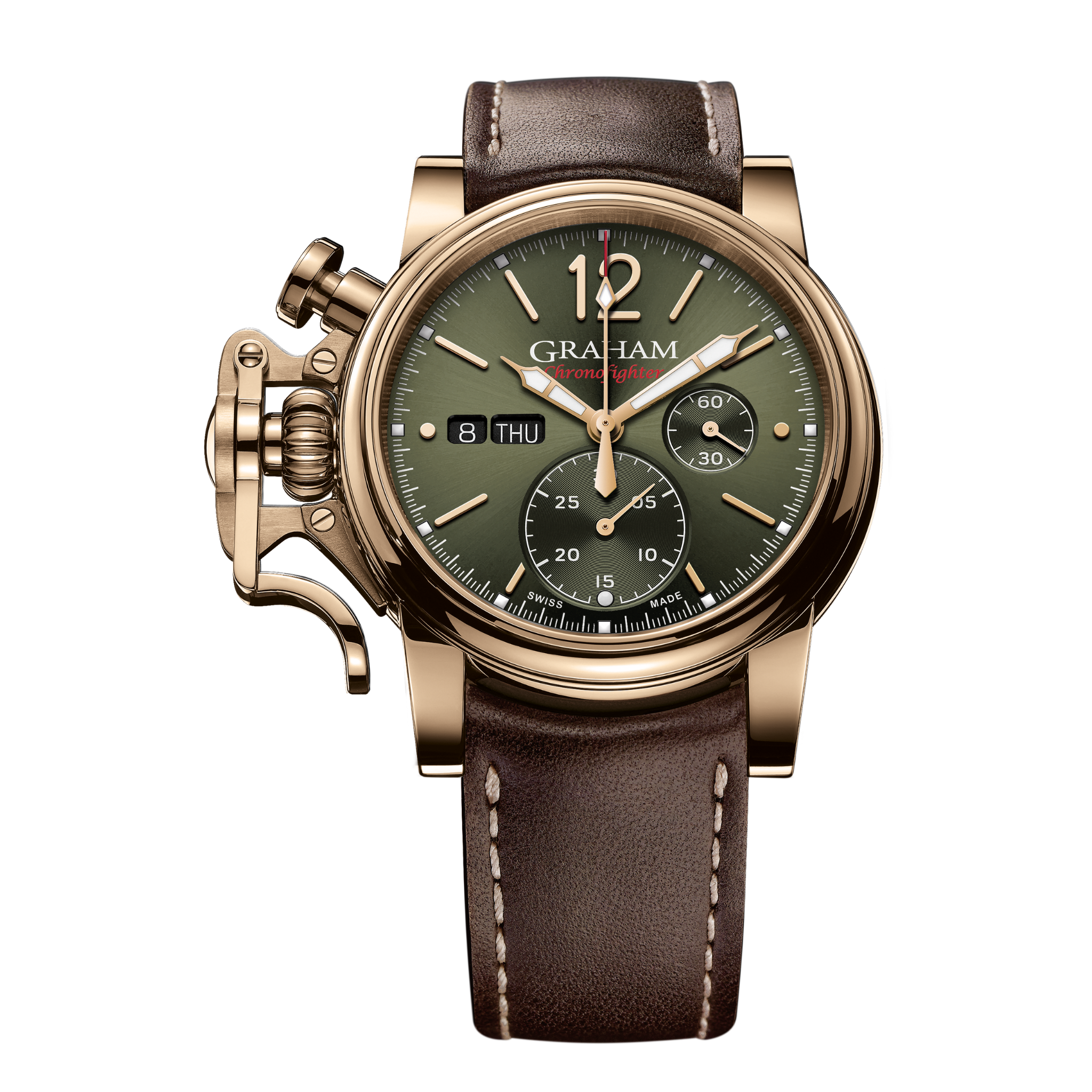 Graham Chronofighter Vintage Bronze and Green