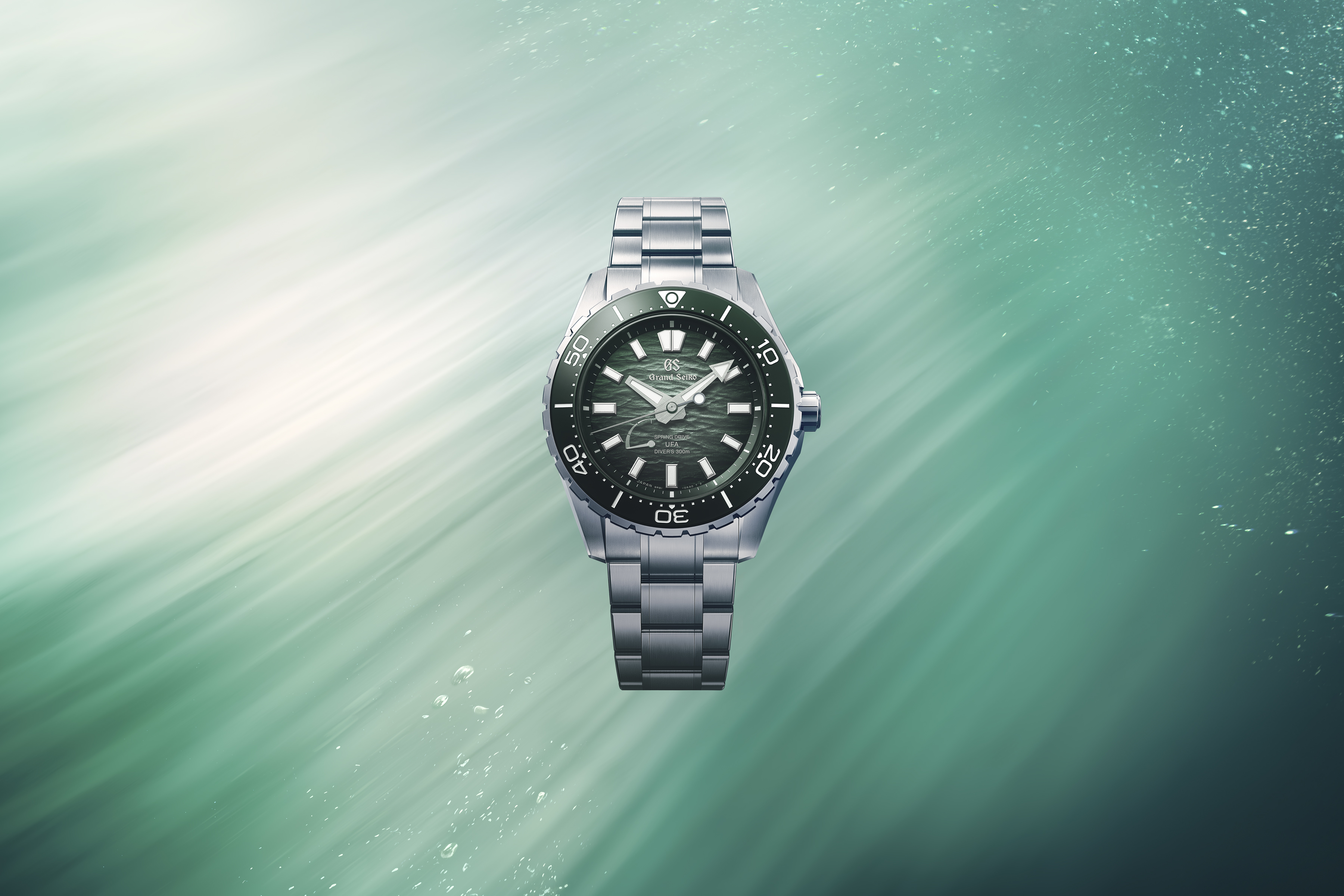 Grand Seiko Spring Drive U.F.A. Ushio 300 Diver (SLGB025, green)