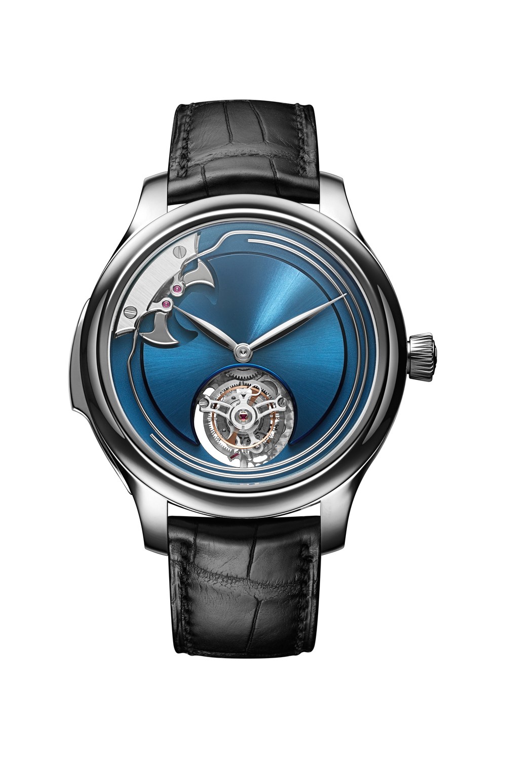 H. Moser & Cie Endeavour Concept Minute Repeater Tourbillon (Electric Blue, titanium)