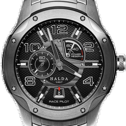 Halda Race Pilot Black Luminova
