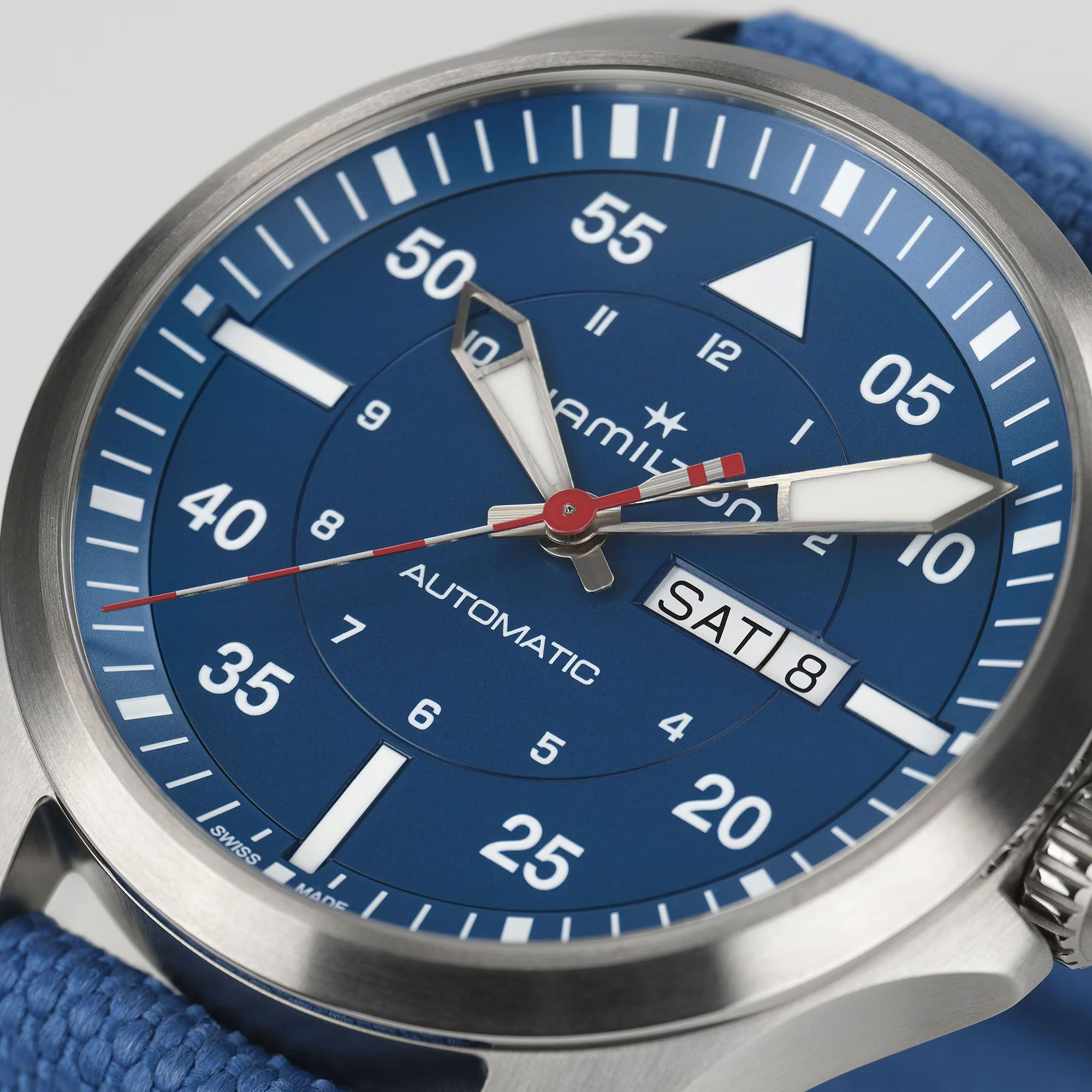Hamilton Khaki Aviation Pilot Day Date Auto Air-Glaciers Edition
