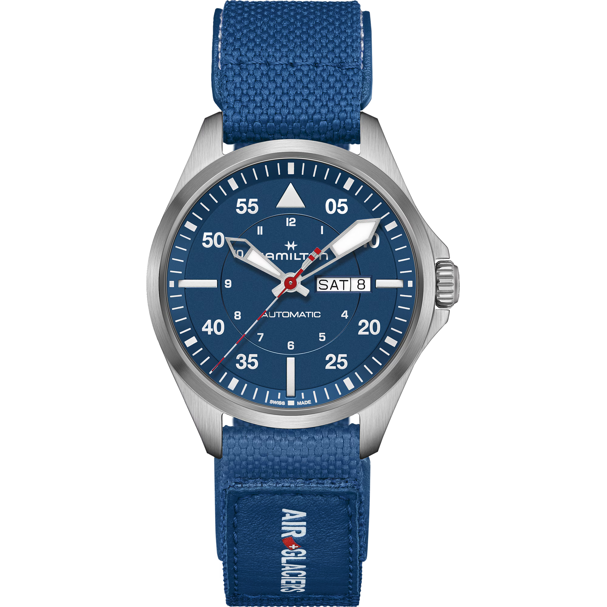 Hamilton Khaki Aviation Pilot Day Date Auto Air-Glaciers Edition