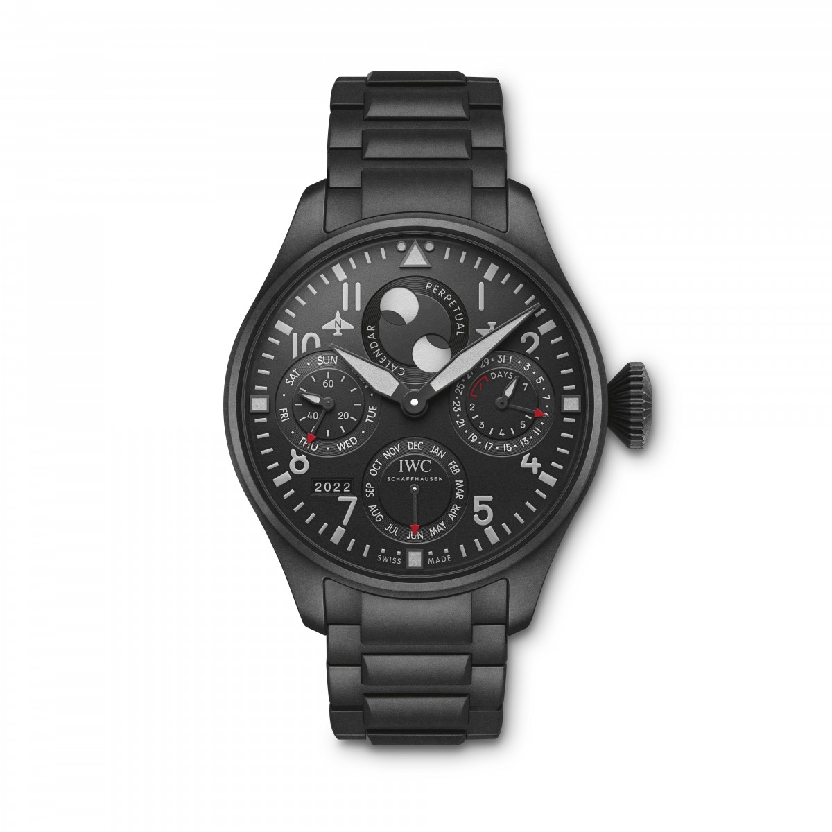 IWC Big Pilot's Watch Perpetual Calendar Top Gun Ceratanium
