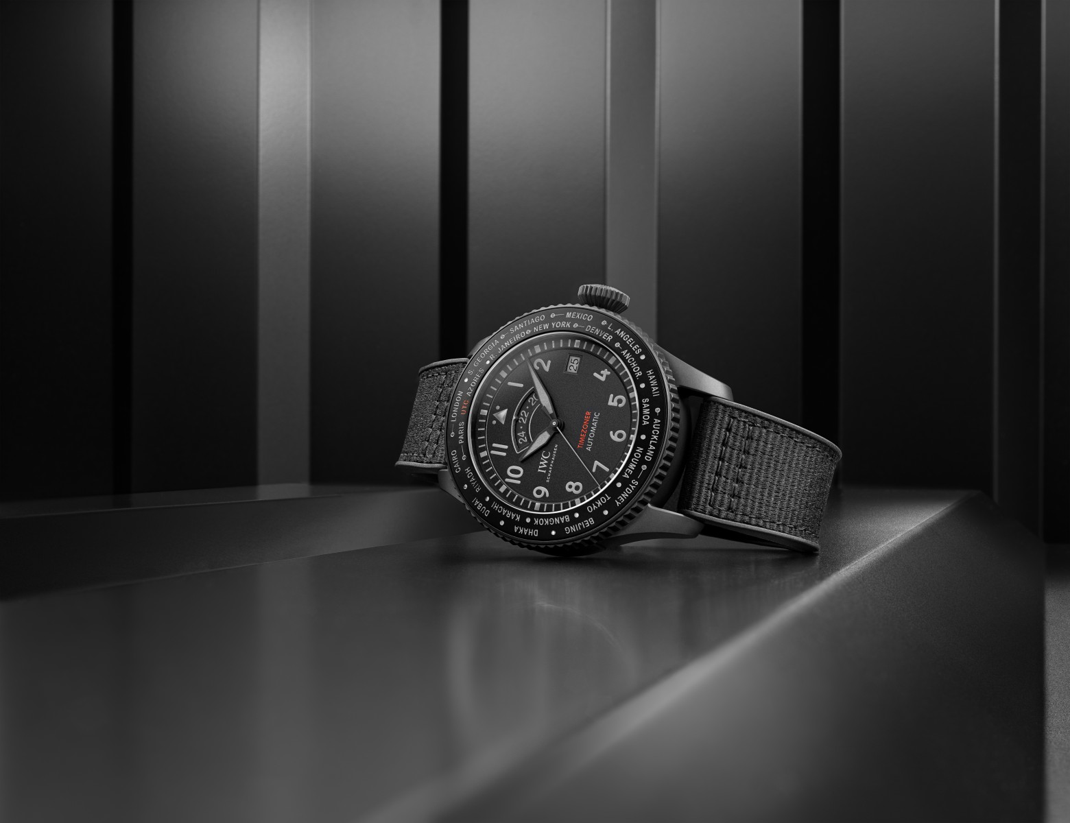 IWC Pilot's Watch Timezoner Top Gun Ceratanium