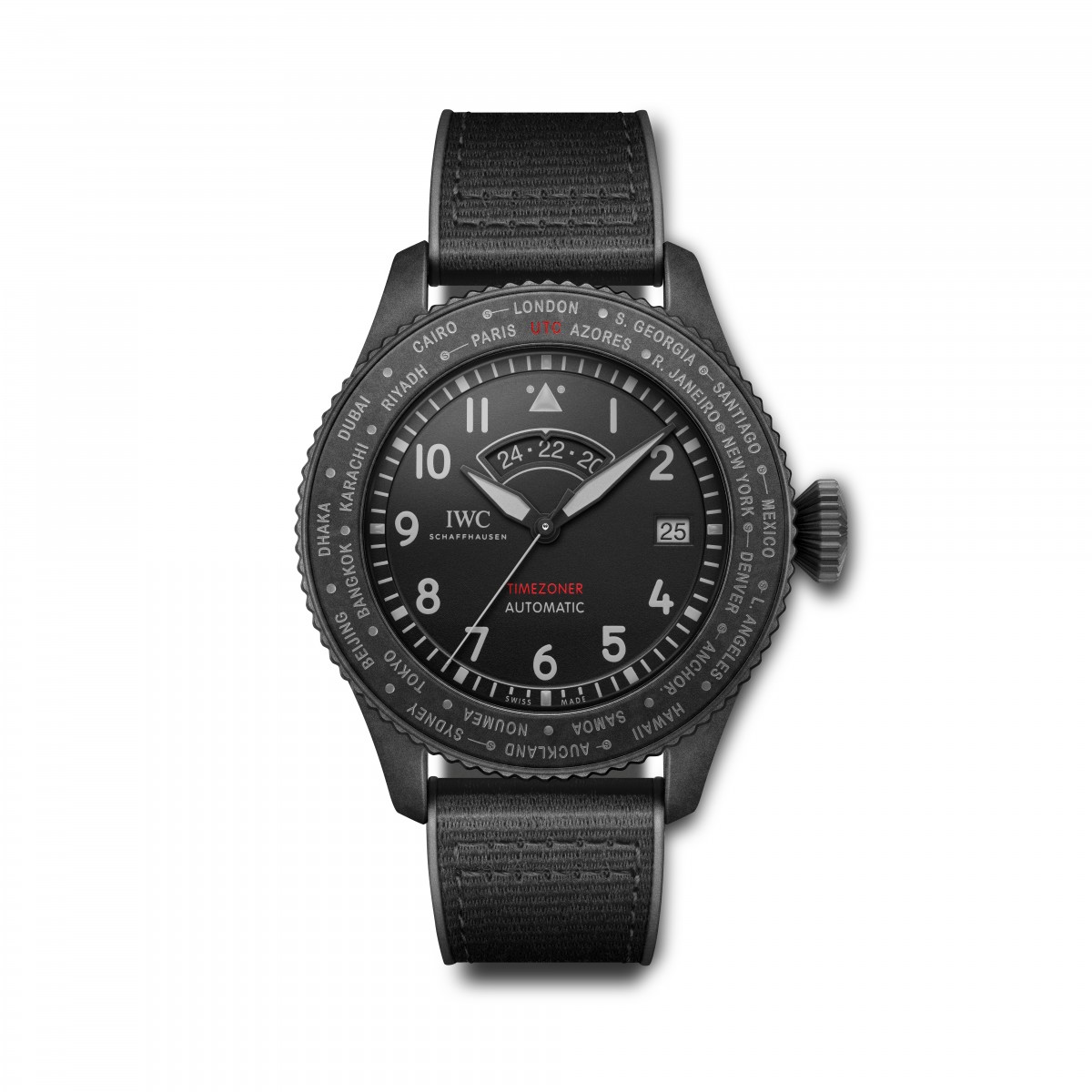 IWC Pilot's Watch Timezoner Top Gun Ceratanium (IW395505)
