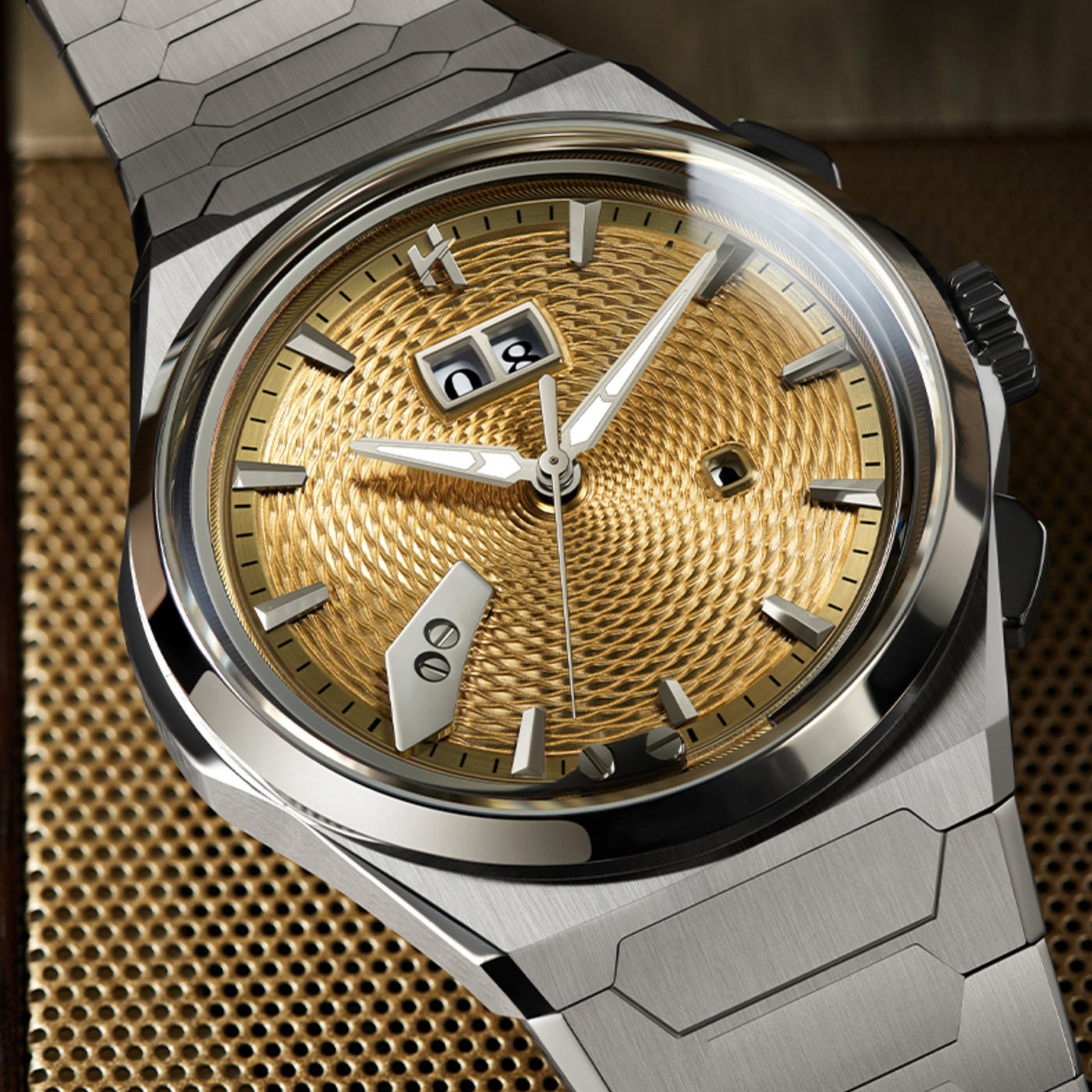 Lucky Harvey Wheat Ear Guilloche Chiming Watch 2.0