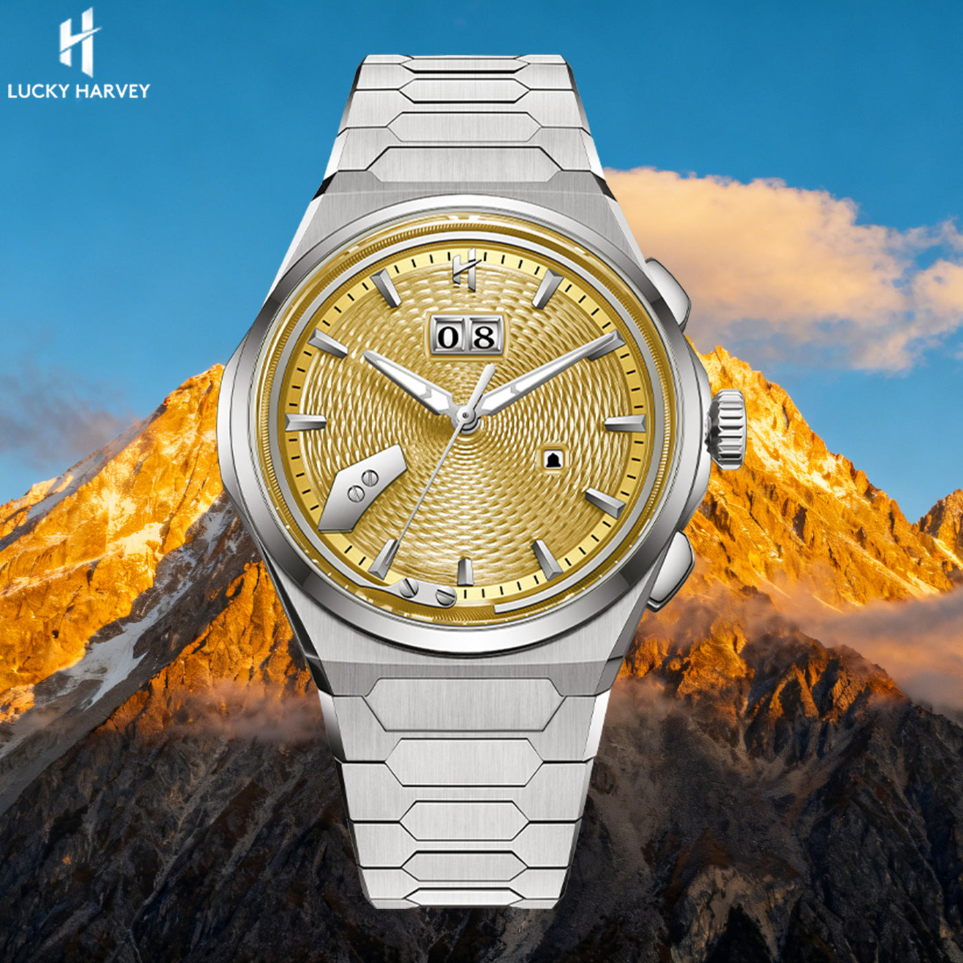 Lucky Harvey Wheat Ear Guilloche Chiming Watch 2.0