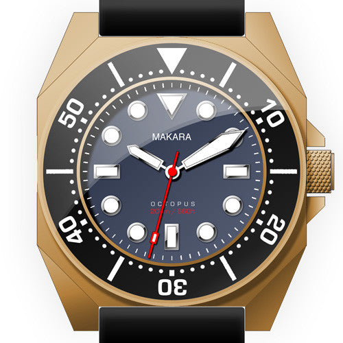 Makara Octopus Bronze