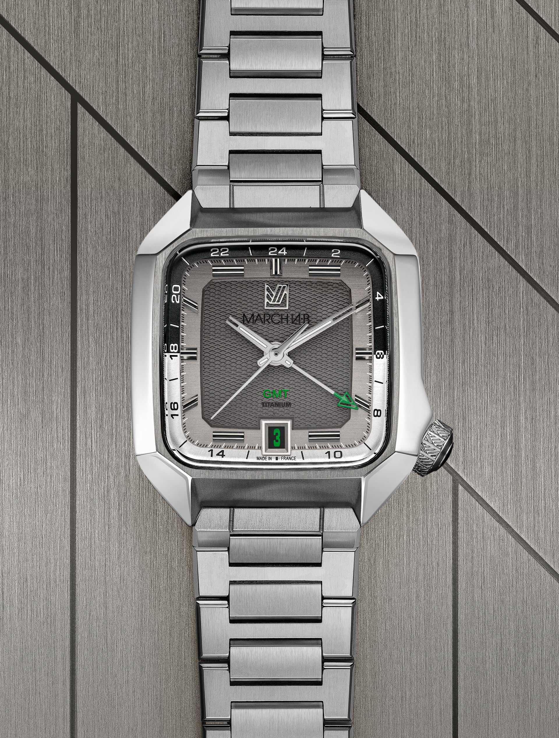 March LA.B AM2 Slim GMT Titane