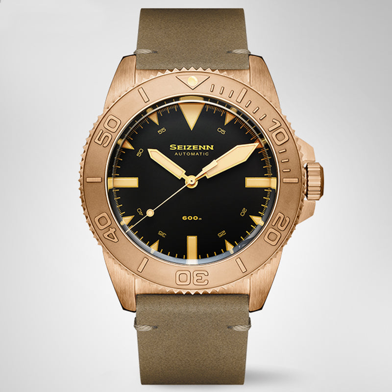 Merkur SEIZENN Pure Bronze CuSn8 Pro Diver 600M