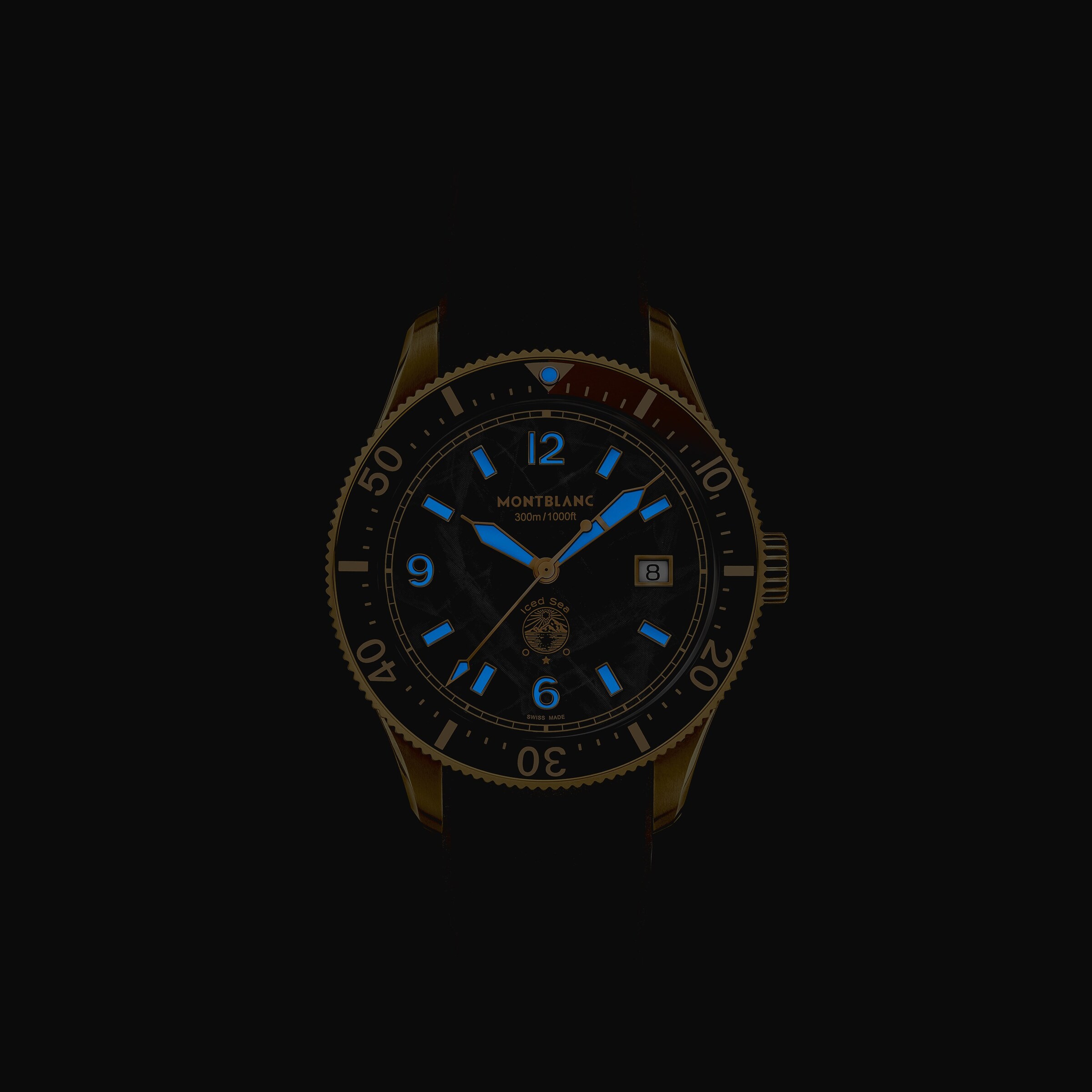Montblanc 1858 Iced Sea Automatic Date Bronze