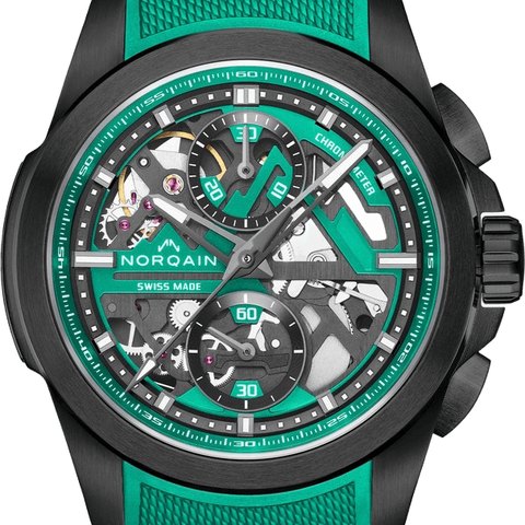Norqain Independence Skeleton Chrono 42mm Jade Green