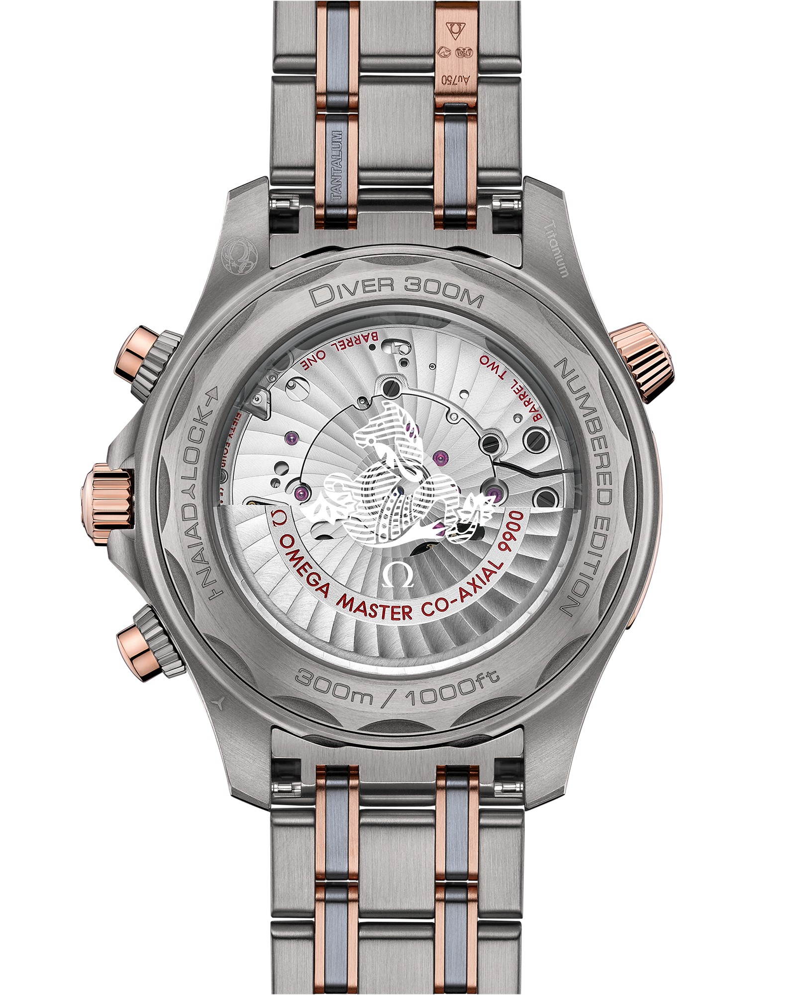 Omega Seamaster Diver 300M Chronograph Titanium Tantalum Sedna Gold