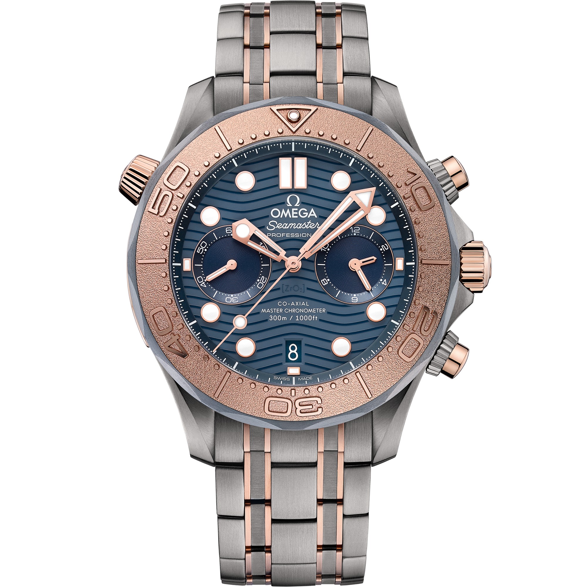 Omega Seamaster Diver 300M Chronograph Titanium Tantalum Sedna Gold