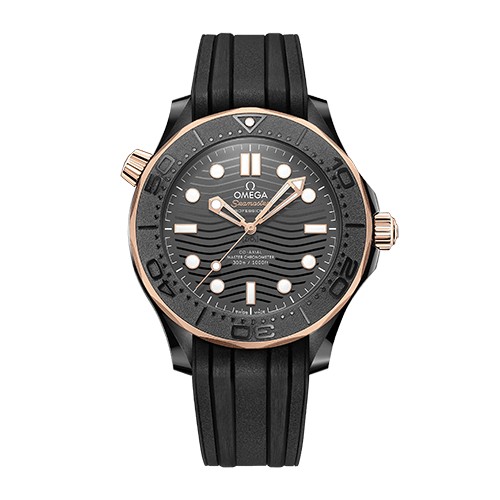 Omega Seamaster Diver 300M 43.5mm Black Ceramic and Sedna Gold