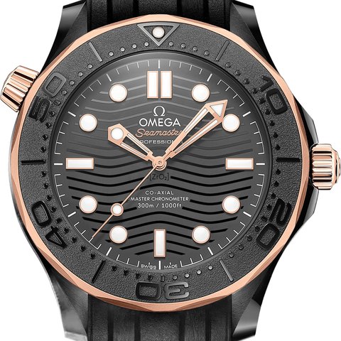 Omega Seamaster Diver 300M 43.5mm Black Ceramic and Sedna Gold