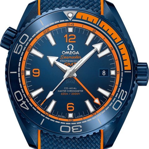 Omega Seamaster Planet Ocean 600M Deep Black Big Blue GMT