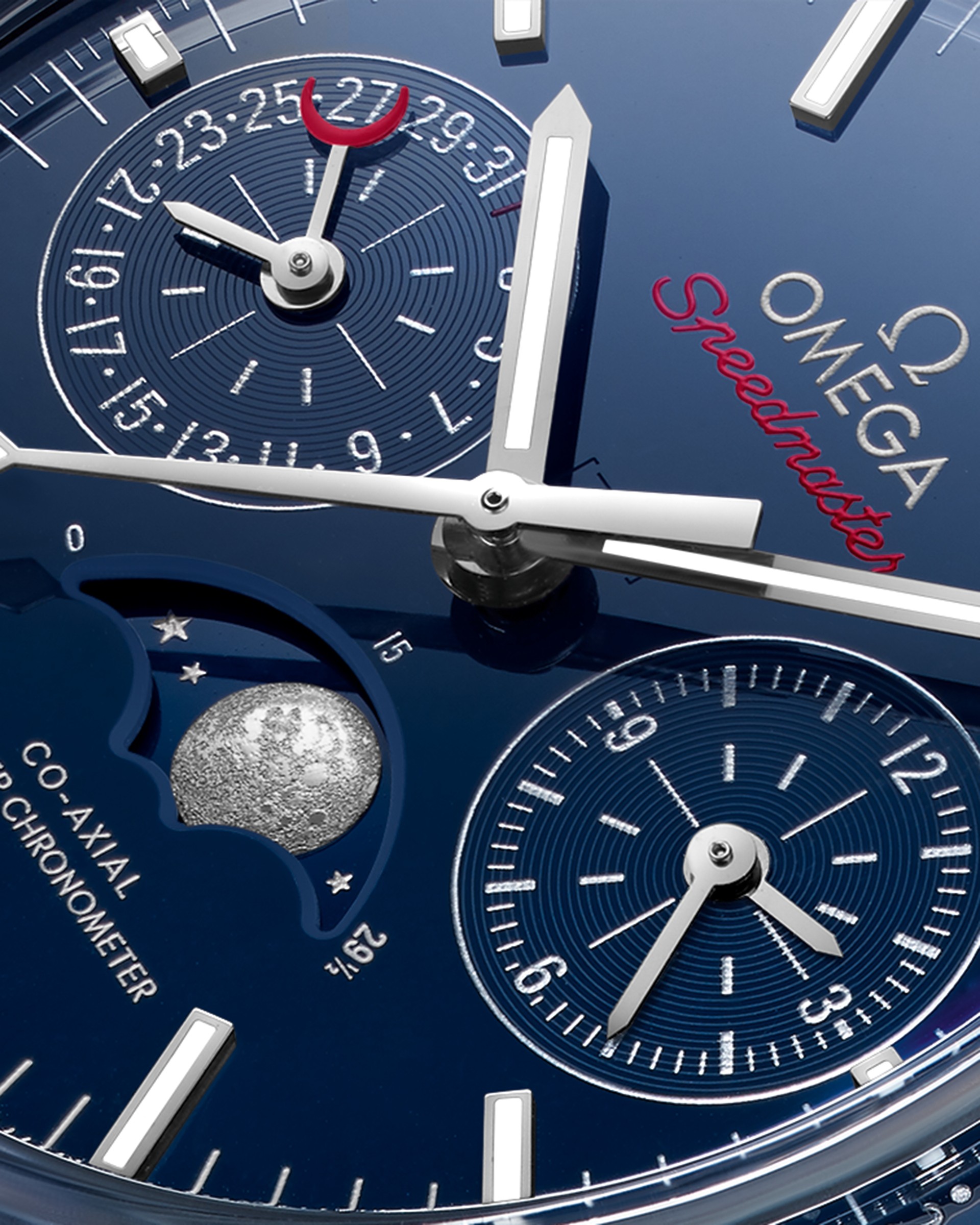 Omega Speedmaster Moonphase Blue Side of the Moon