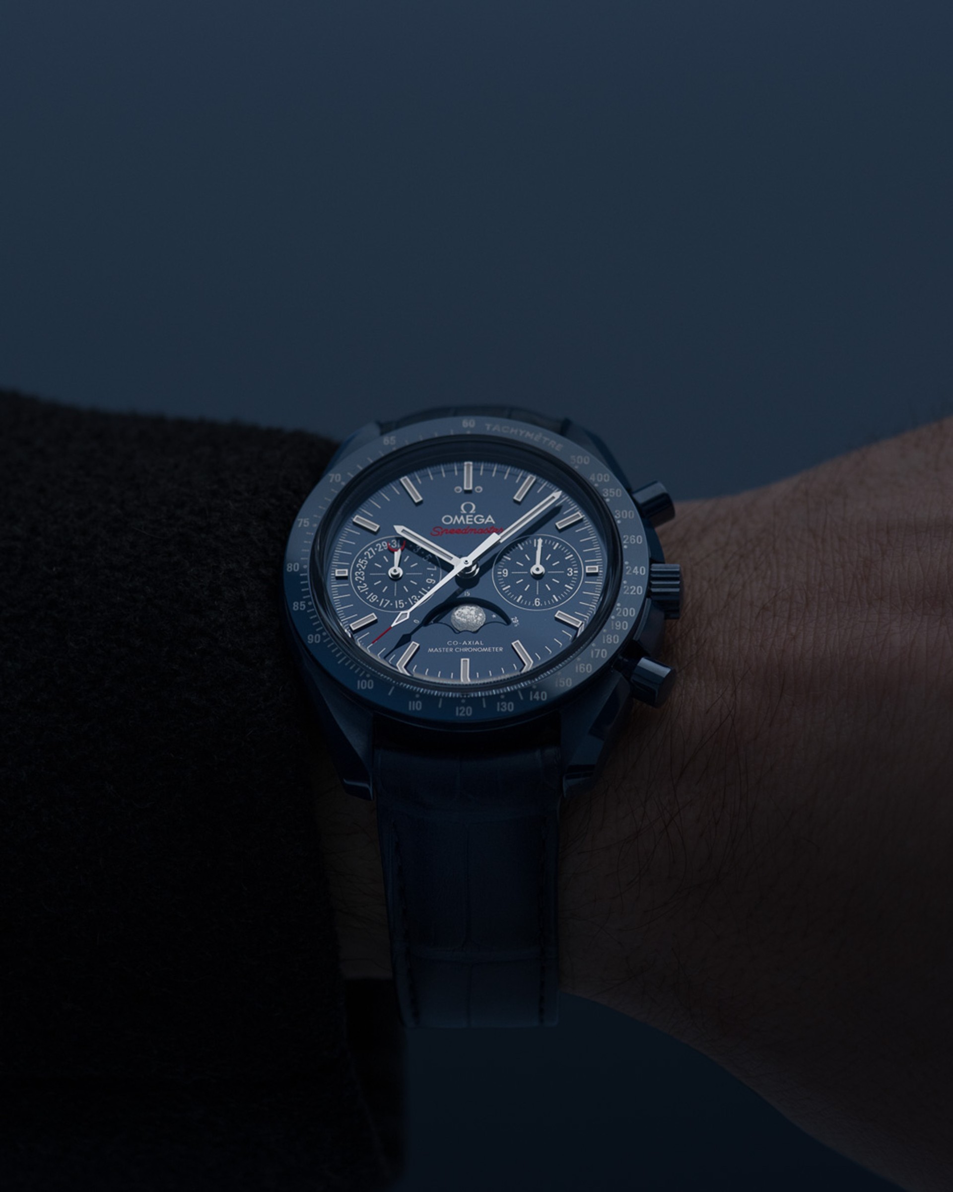 Omega Speedmaster Moonphase Blue Side of the Moon