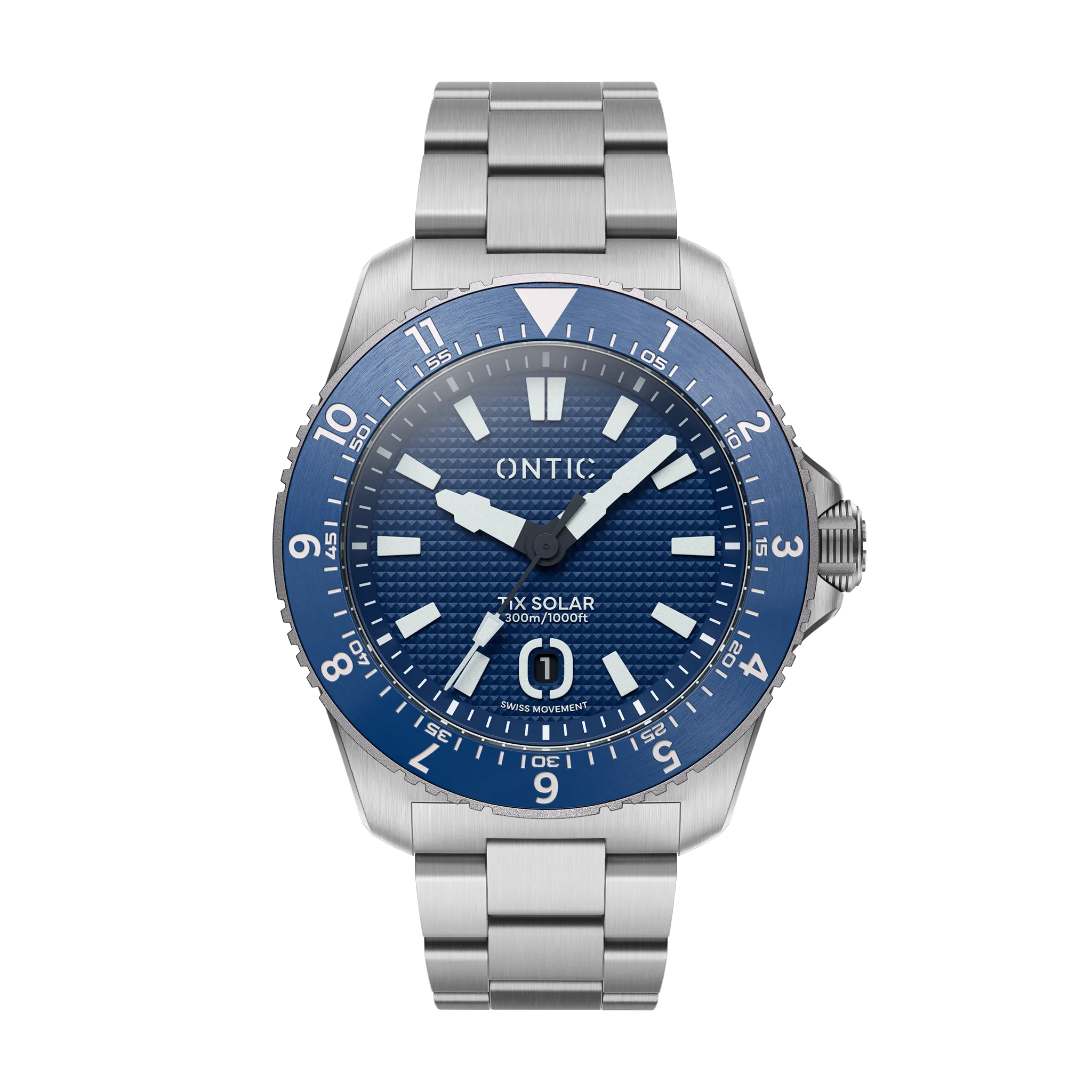 Ontic Utility - 40mm Men's Titanium Watch - Colbalt - Swiss Solar
