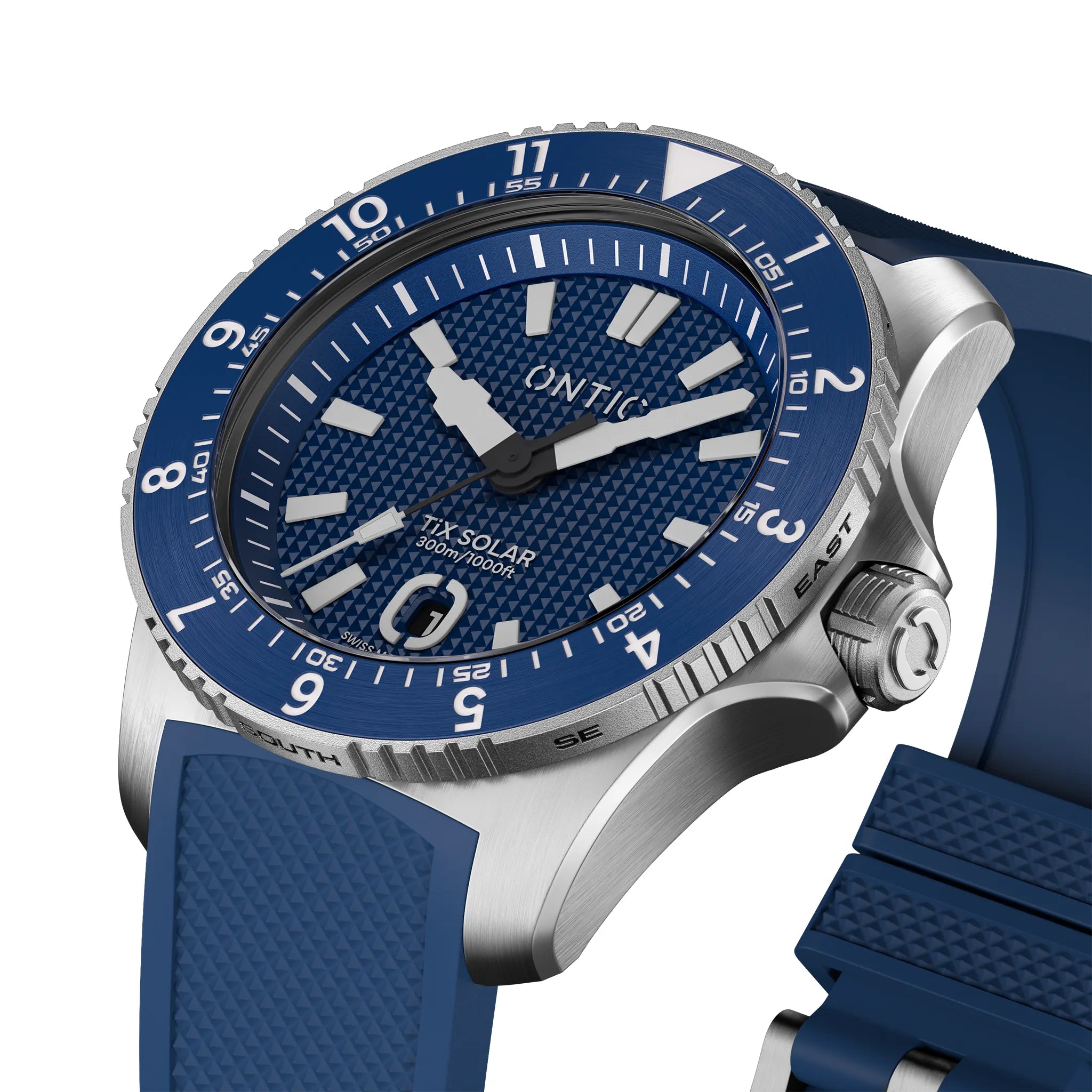 Ontic Utility - 40mm Men's Titanium Watch - Colbalt - Swiss Solar