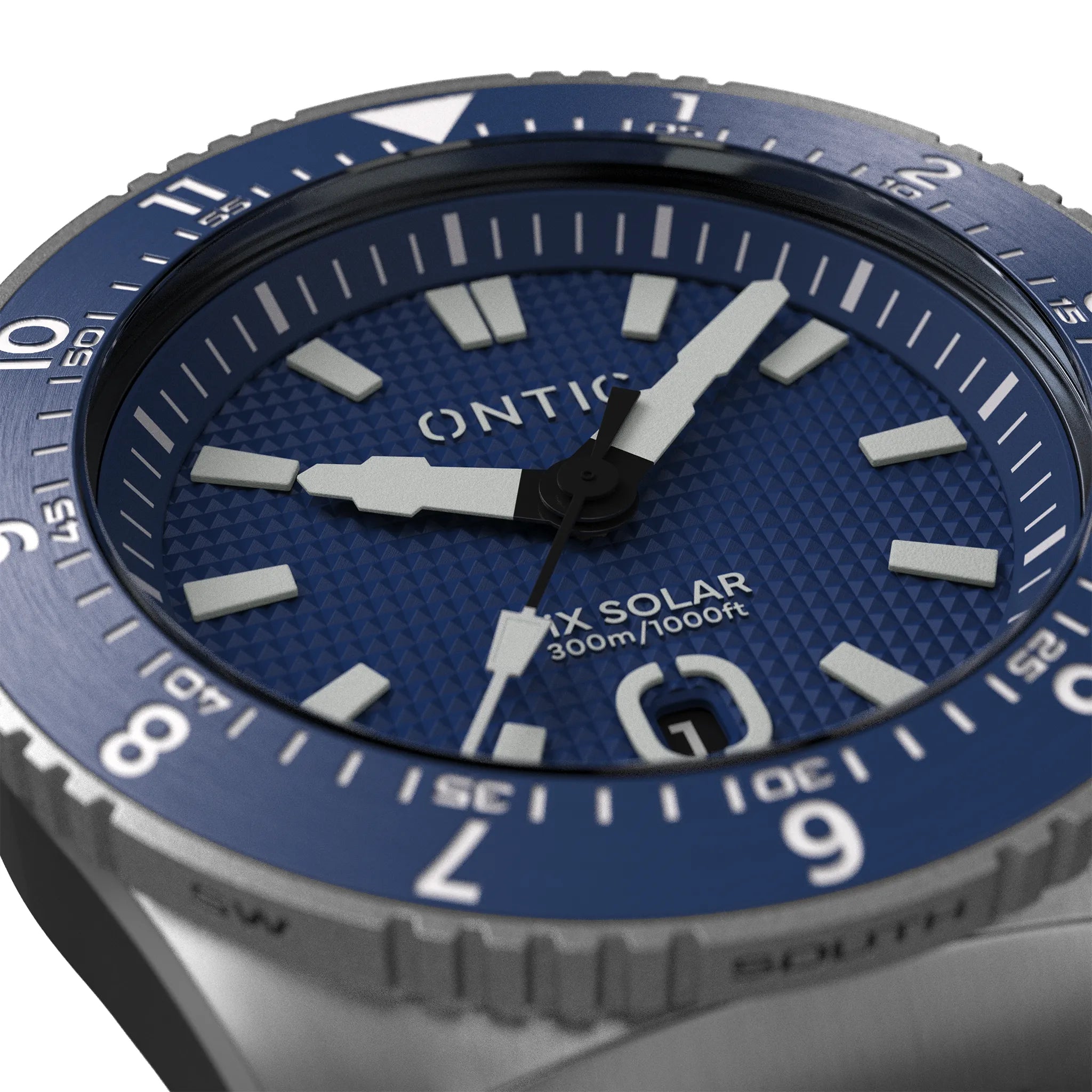 Ontic Utility - 40mm Men's Titanium Watch - Colbalt - Swiss Solar