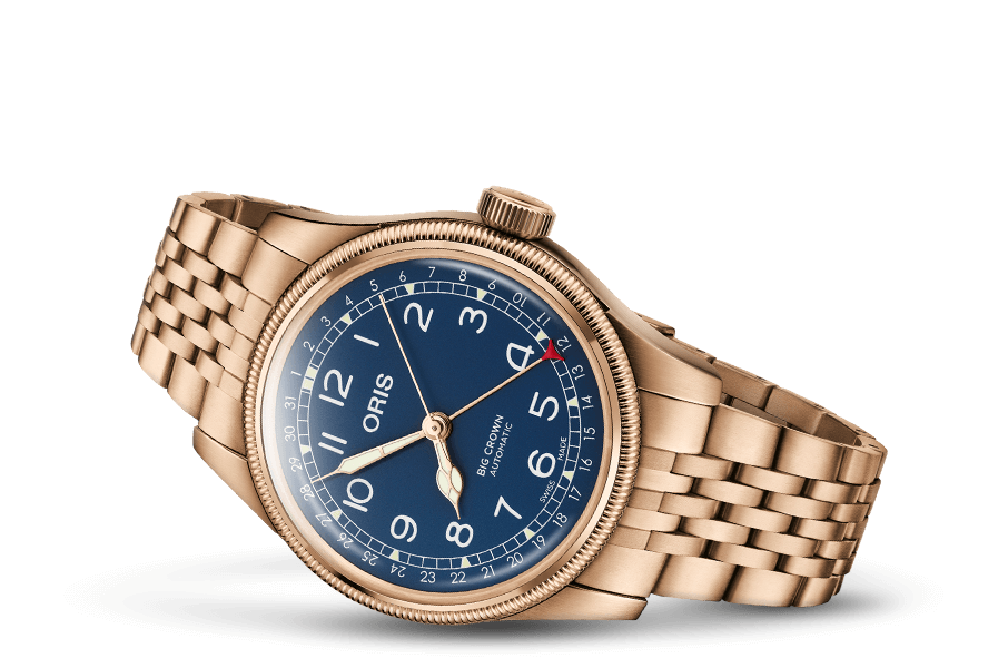 Oris Big Crown Bronze Pointer Date (Blue)