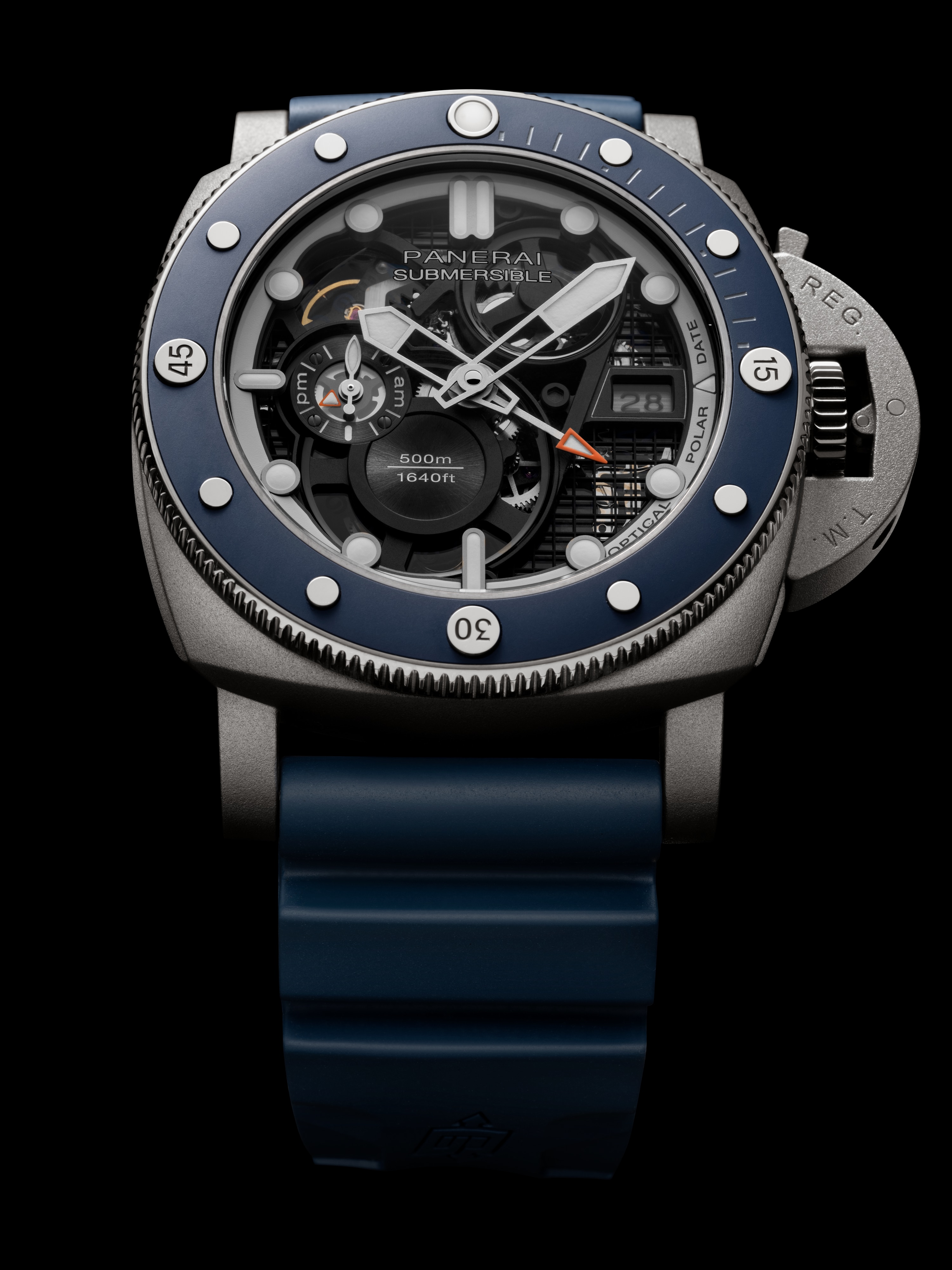 Panerai Submersible GMT DMLS Titanio Skeleton 47mm